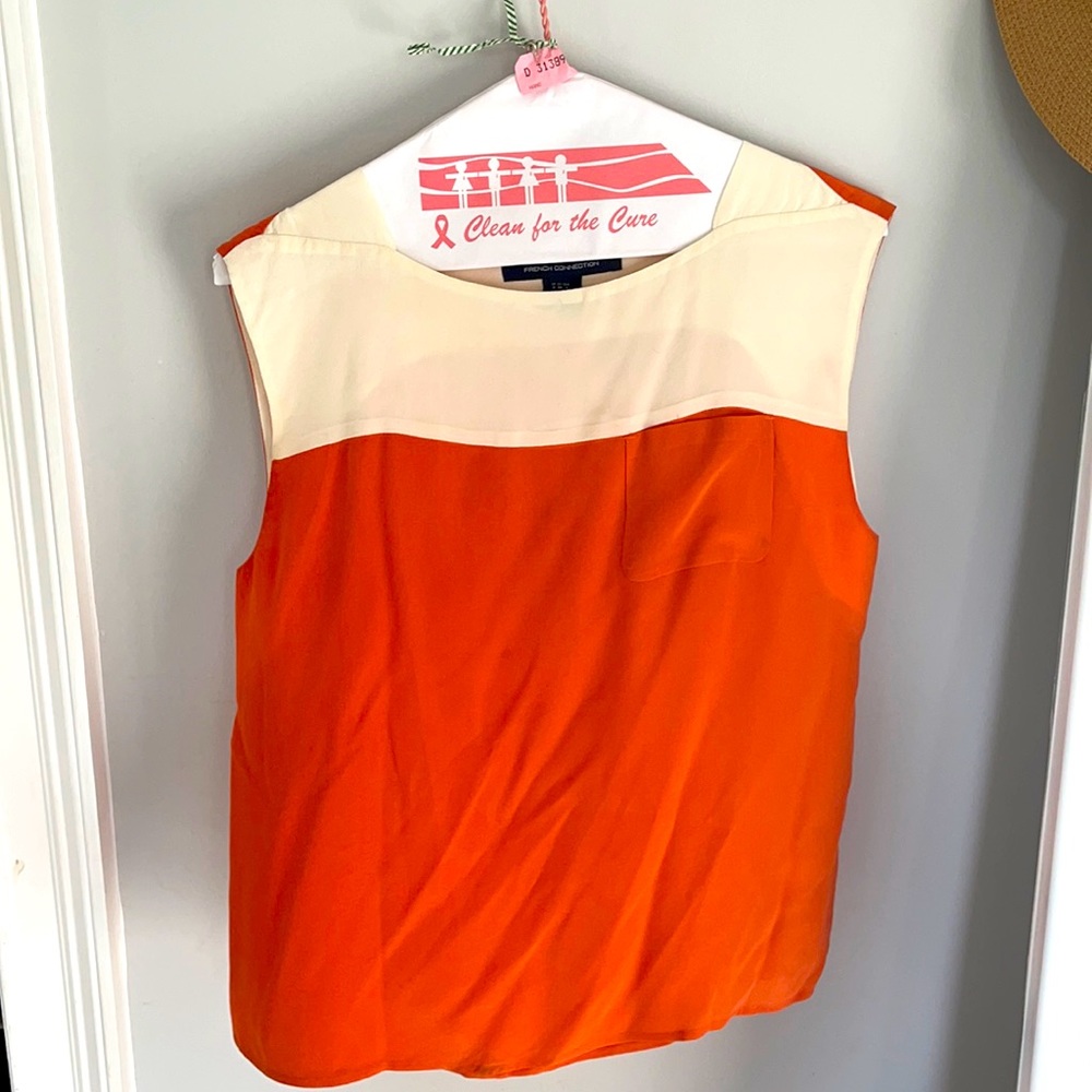 Two tone French connection top